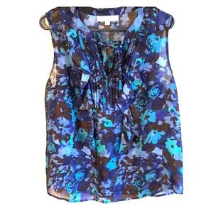 Ann Taylor Loft - Blue Sleeveless Top - Large